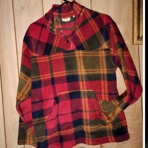 Plaid Red and Green Women's Sweatshirt